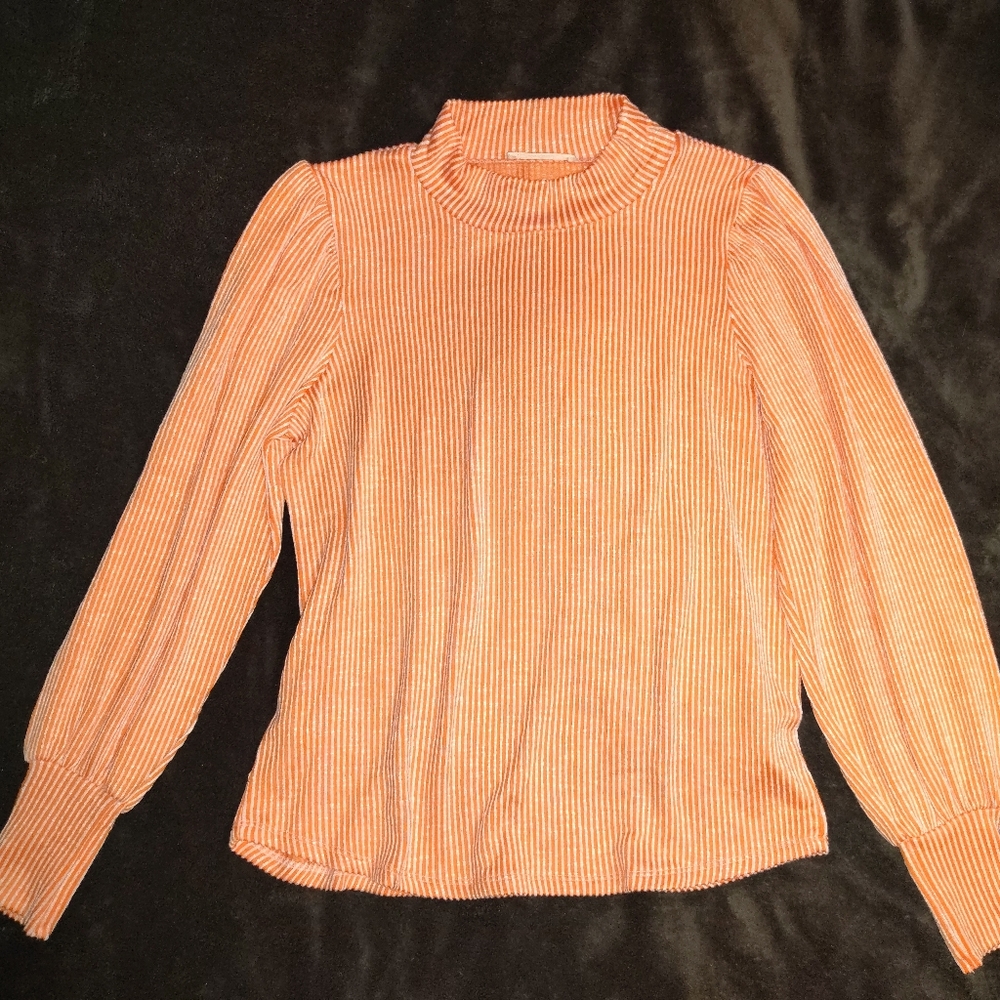 Striped Orange Women's Top